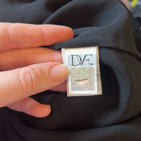 Diane Von Furstenberg Aria Print 100% Silk V-neck Tunic Shift Dress‎ - Picture 9 of 10